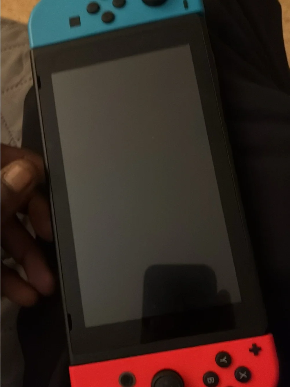 Nintendo Tablet with Neon Red and Neon Blue Joy‑Con Controllers